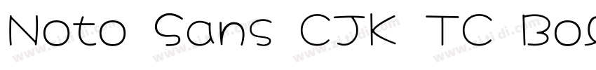 Noto Sans CJK TC Bol字体转换